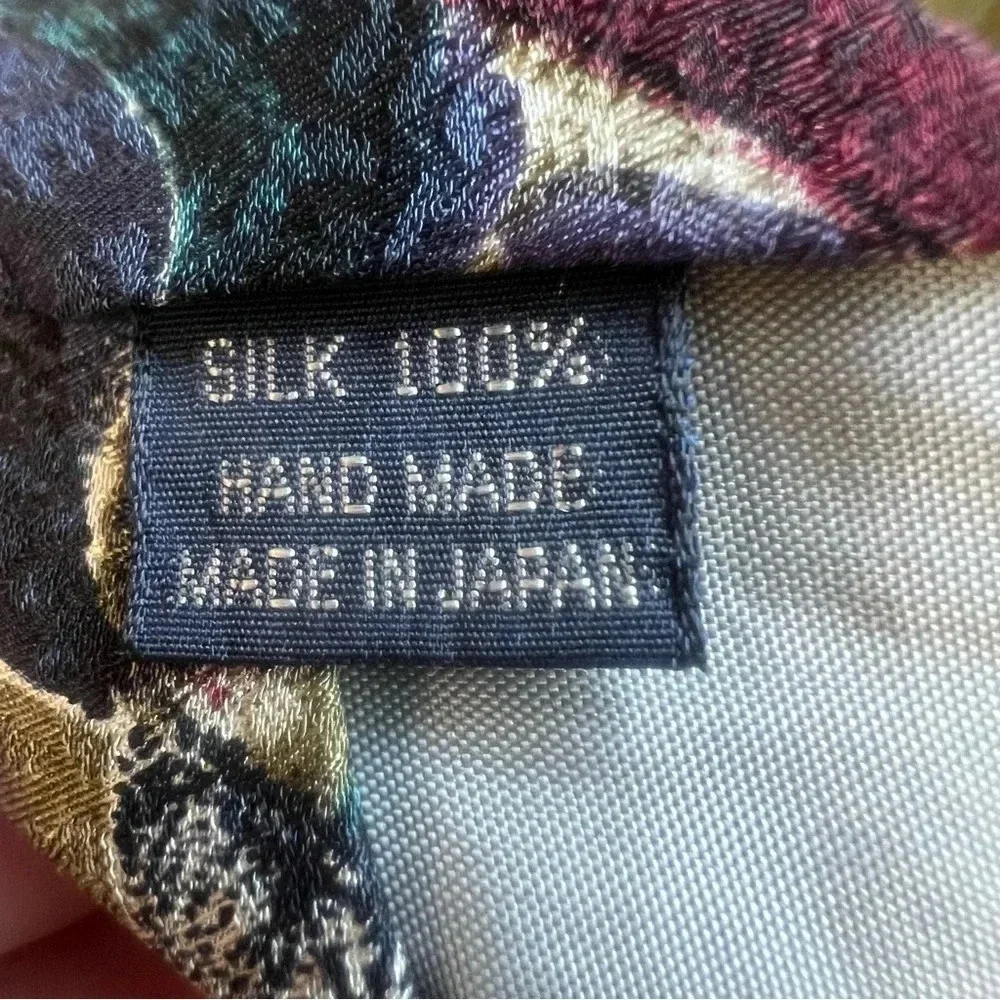 Vintage Seigo New York for Nordstrom abstract pattern 100% silk tie